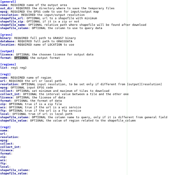 Configuration file example